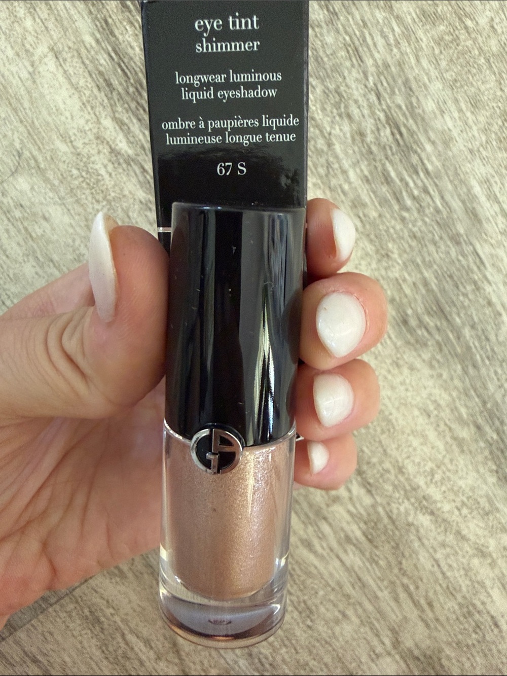 Giorgio Armani Eye Tint Shimmer Liquid Eyeshadow — 67 S Rose-Gold $39